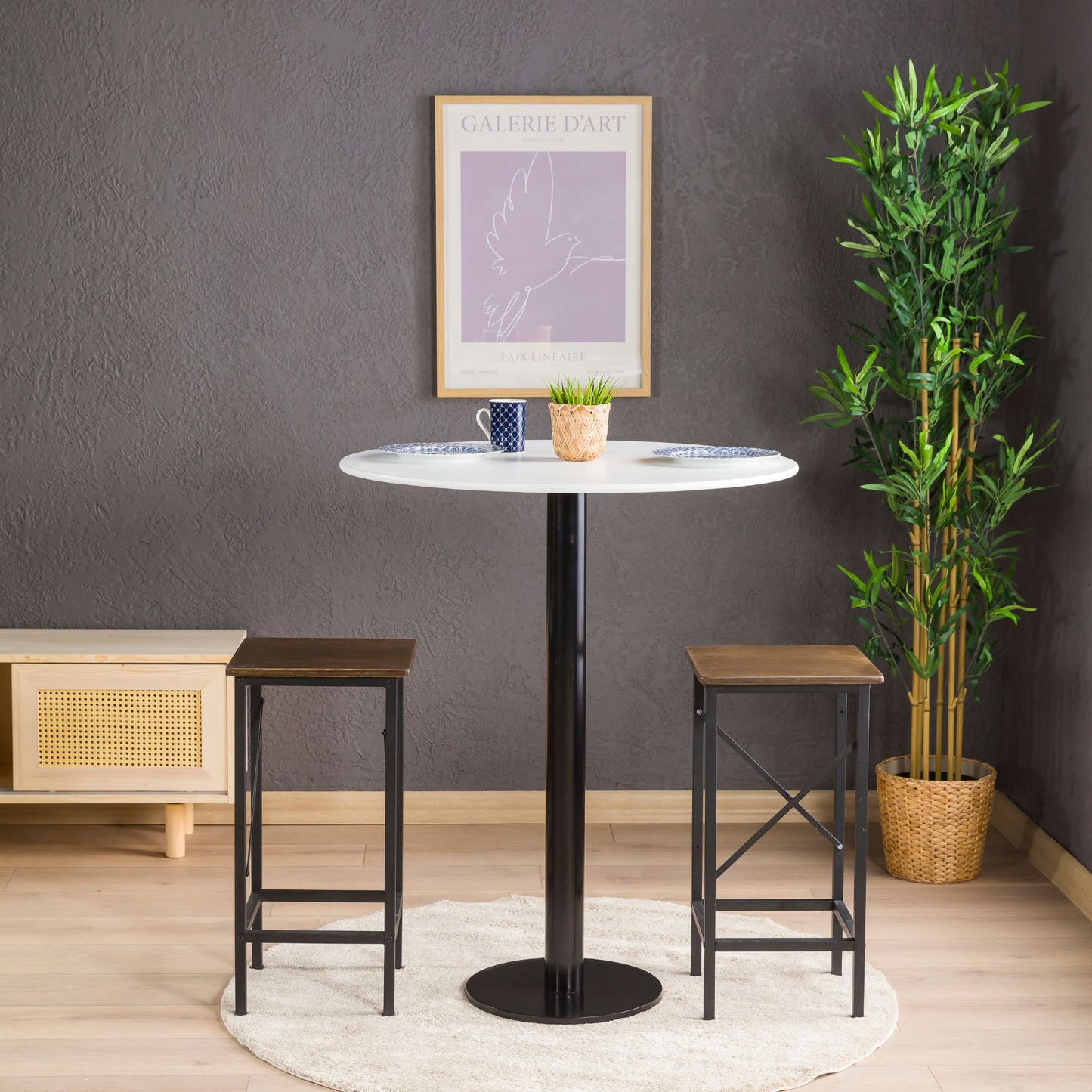 Modern Bistro Table – Birch Plywood