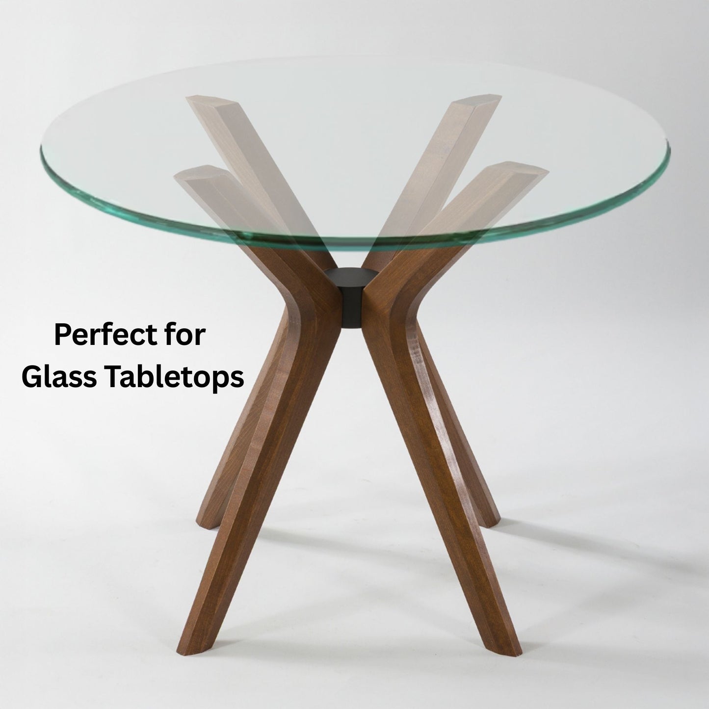 Solid Wood Round Dining Table Base 4-Legs