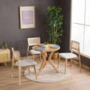 Irem Solid Wood Dining Chairs - Set of 2 (Natural Color)