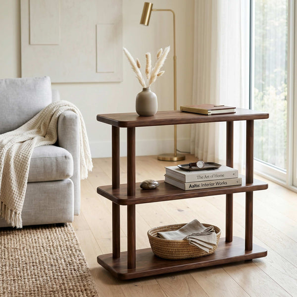 Slim 3-Tier Rectangular Side Table – Furnirem Slim 3-Tier Rectangular Side Table – Furnirem