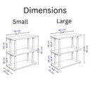 Slim 3-Tier Rectangular Side Table