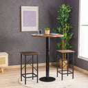 Rustic Bistro Table – Solid Pine Wood