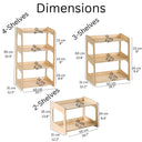 Montessori toy storage shelf, kids freestanding bookshelf 14