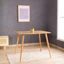 Solid Oak Oval Edged Rectangle Dining Table