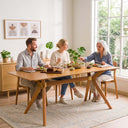 Modern Rectangle Dining Table with Butterfly Legs
