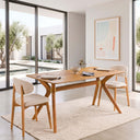 Modern Rectangle Dining Table with Butterfly Legs