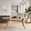 Modern Rectangle Dining Table with Butterfly Legs