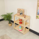 Montessori toy storage shelf, kids freestanding bookshelf 15