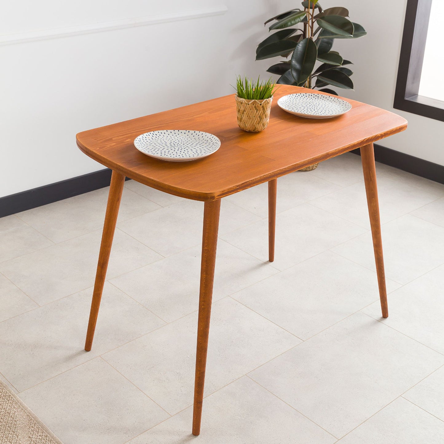 Round Solid Wood Dining Table