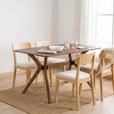 Modern Rectangle Dining Table with Butterfly Legs