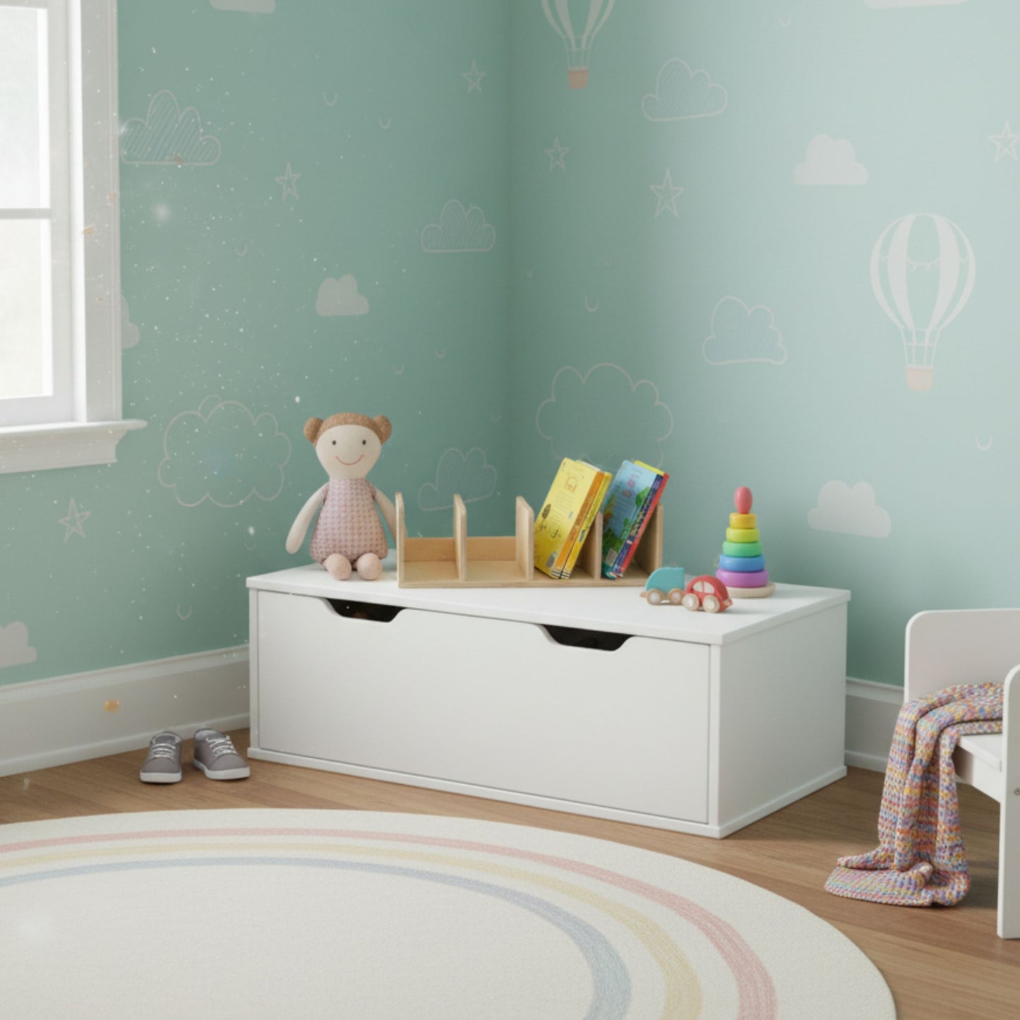 Montessori Desk Book Organizer