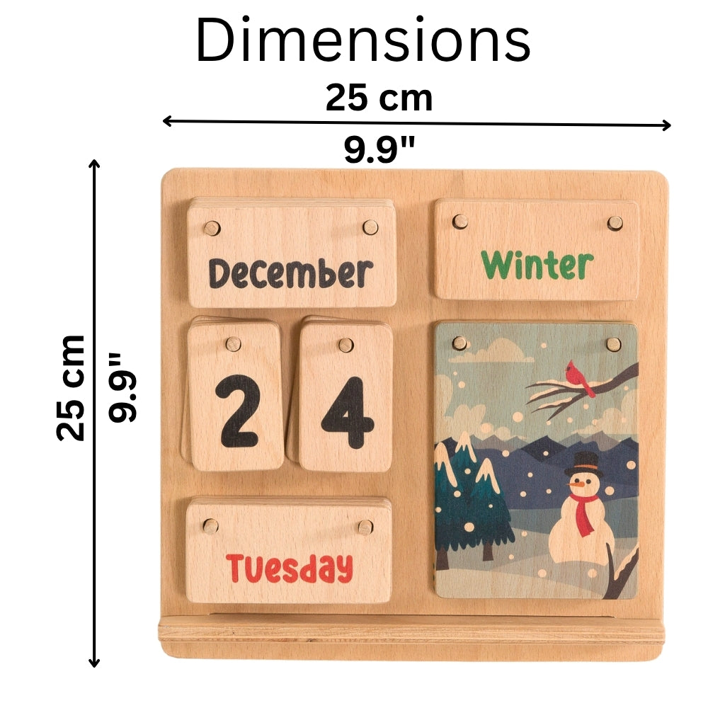 Montessori Wooden Calendar