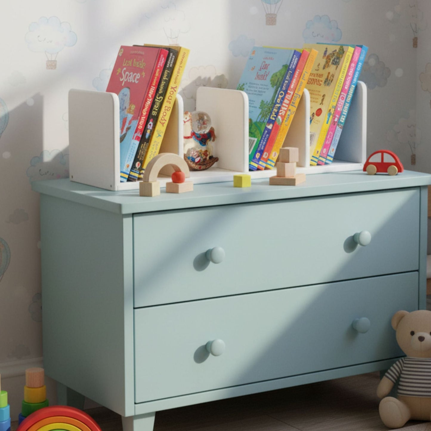 Montessori Desk Book Organizer