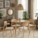 Olea Solid Oak Wood Dining Set – 2 to 4 Seater Options