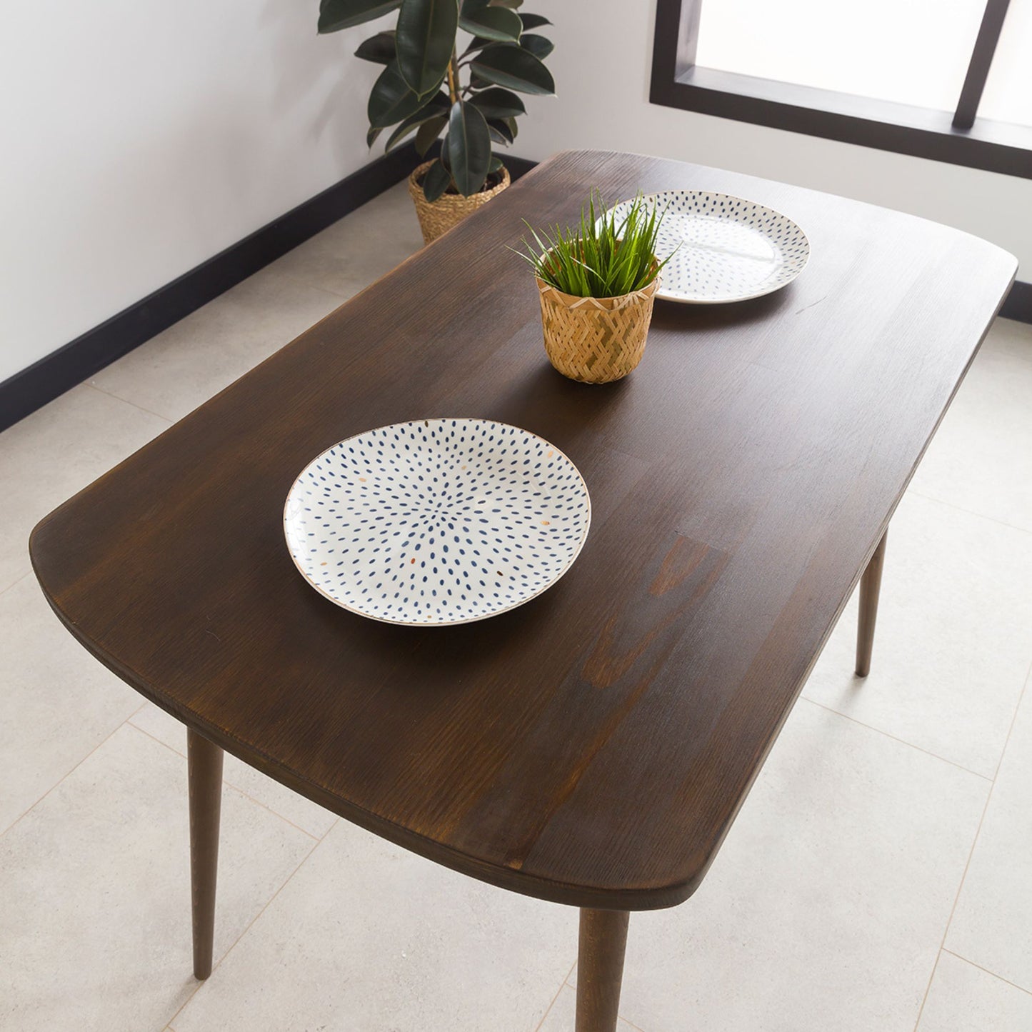 Round Solid Wood Dining Table