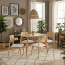 Olea Solid Oak Wood Dining Set – 2 to 4 Seater Options
