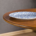 Birch Plywood Round Dining Table with Metal Tulip Leg