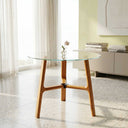 Solid Wood Pyramid Table Base