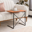 C-Shaped Wide Table with Metal Legs