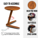 Slide-Under Wooden C Table