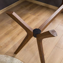 Rechteckiger Esstischfuß aus Massivholz mit 4 Beinen