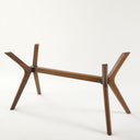 Solid Wood Rectangle Dining Table Base 4-Legs