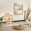 Montessori toy storage shelf, kids freestanding bookshelf 26