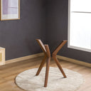 Solid Wood Round Dining Table Base 3-Legs