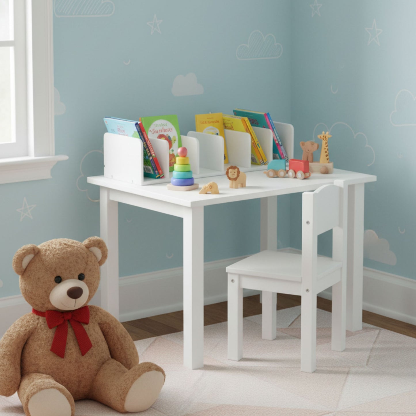 Montessori Desk Book Organizer