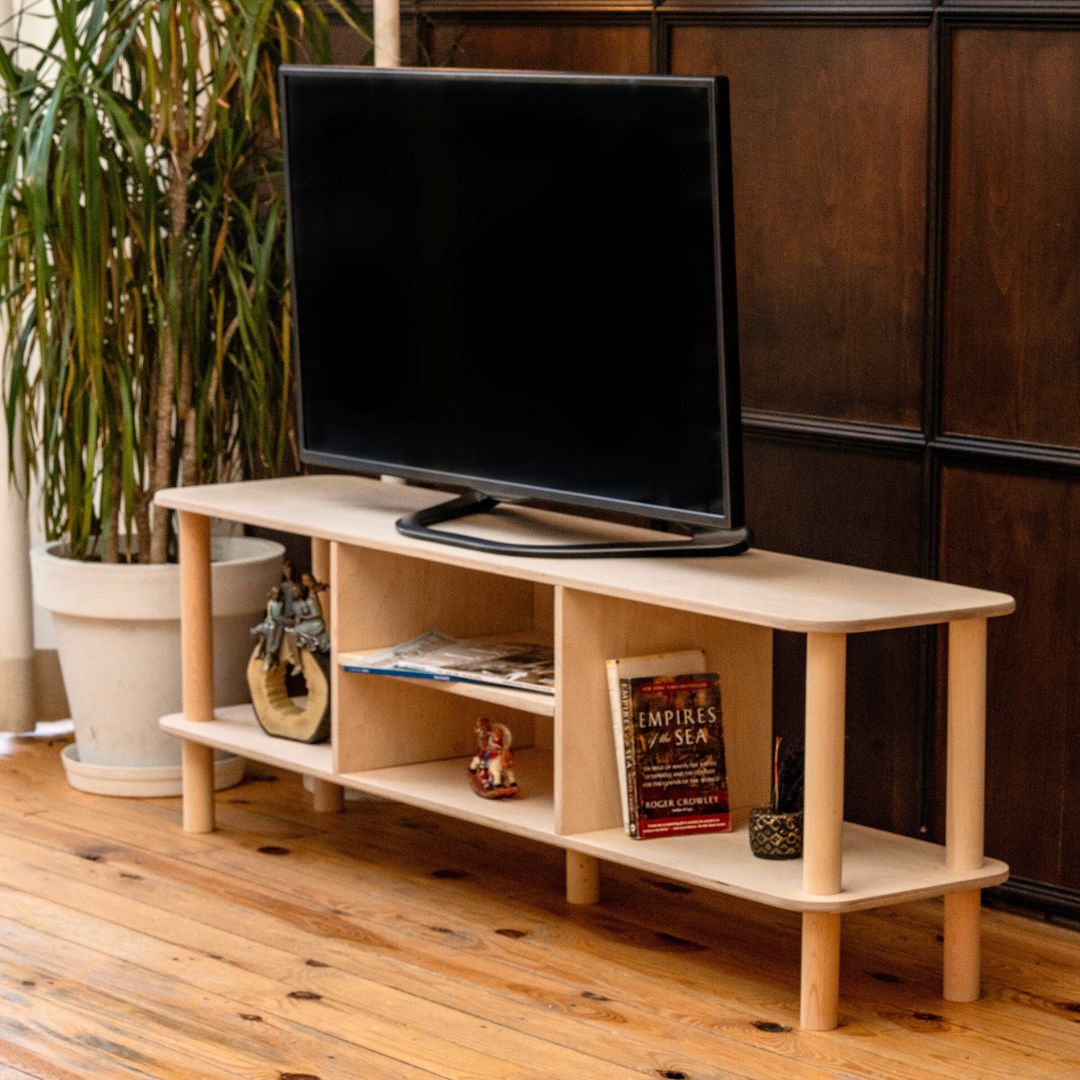 Birch Plywood TV Stand