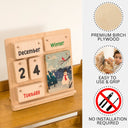 Montessori wooden calendar, wooden educational calendar for kids  2