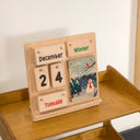 Montessori wooden calendar, wooden educational calendar for kids  13