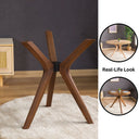 Runder Esstischfuß aus Massivholz mit 3 Beinen