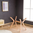 Solid Wood Rectangle Dining Table Base 4-Legs