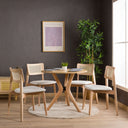 Irem Solid Wood Dining Chairs - Set of 2 (Natural Color)