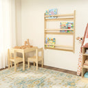 wall mounted Montessori bookshelf, kids floating bookshelf 13