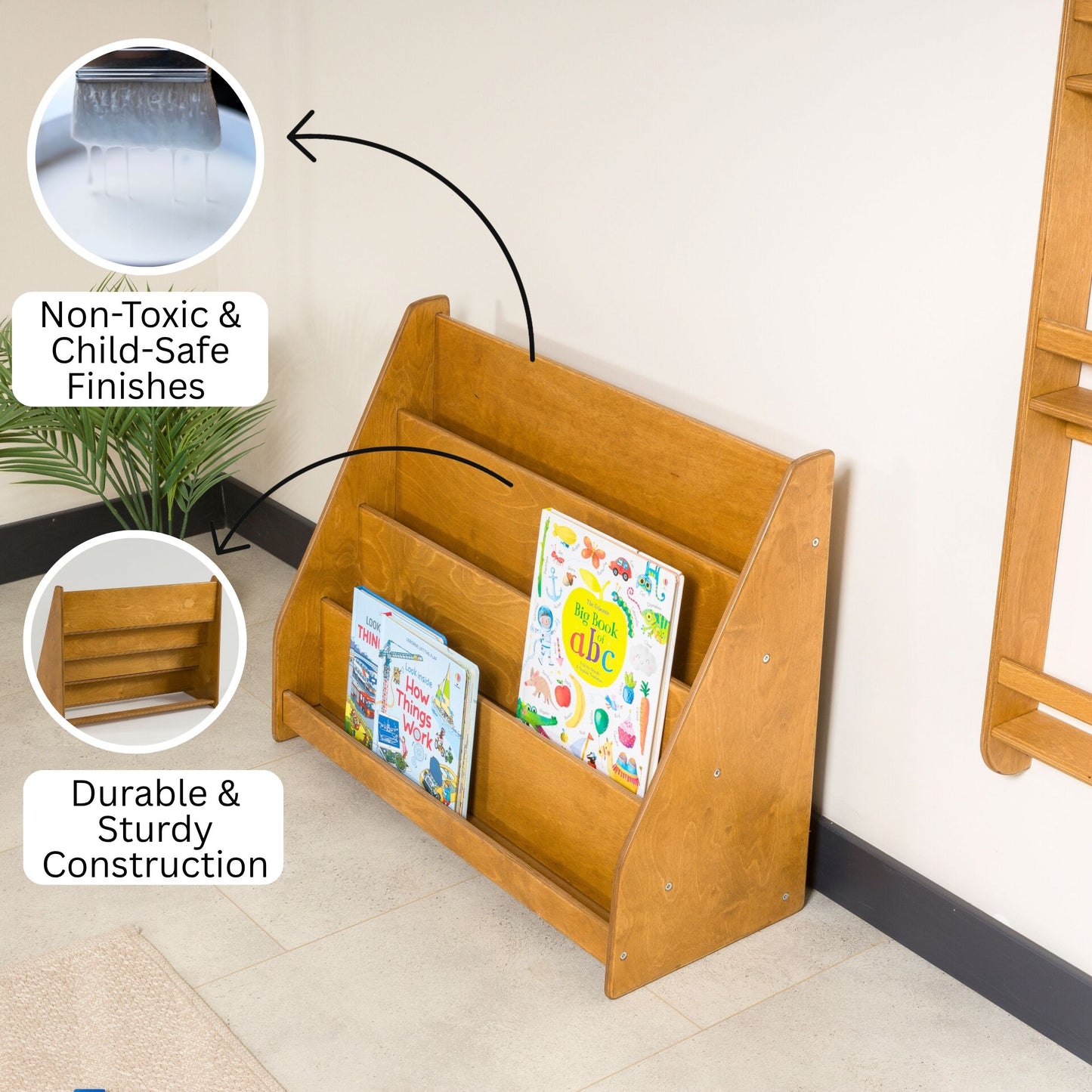 Freestanding Montessori Bookshelf