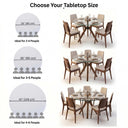 Butterfly Glass Round Dining Table – 3-Leg