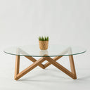 Prismatic Wood Coffee Table Base