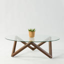 Prismatic Wood Coffee Table Base