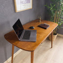 Curved Desk with Drawer – Handcrafted Rounded Edge Home Office Desk in Birch Plywood 7