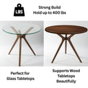 counter height table base, solid wood butterfly table base 1
