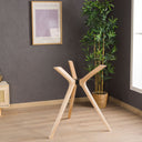 counter height table base, solid wood butterfly table base 6