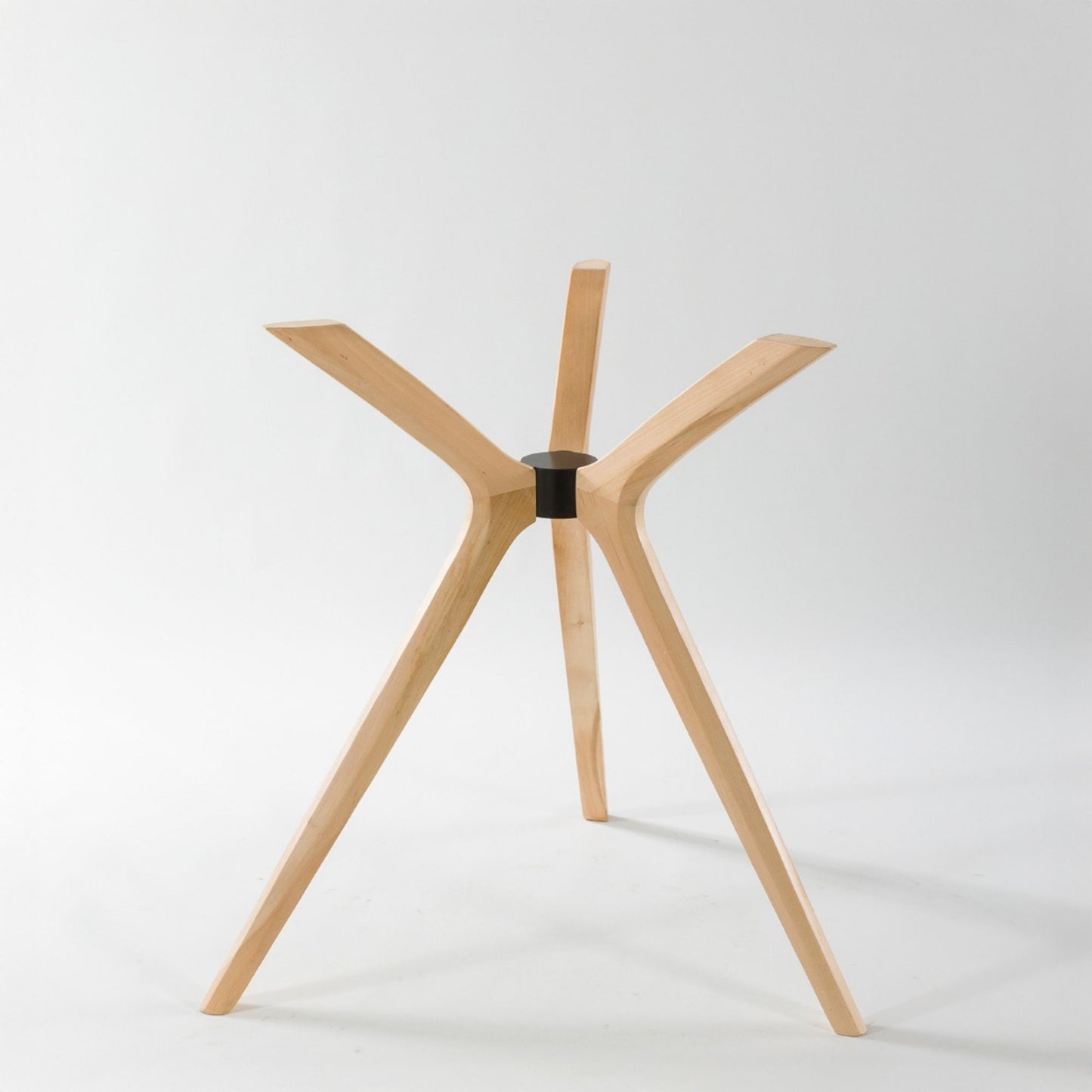 Solid Wood Counter-Height Round Table Base – 3 Legs