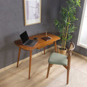 Curved Desk with Drawer – Handcrafted Rounded Edge Home Office Desk in Birch Plywood 9