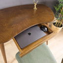 Kidney Shaped Desk with Drawer, Handcrafted Birch Plywood Home Office Desk 3