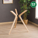 Solid Wood Counter-Height Round Table Base – 3 Legs