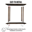 Solid Wood Oval Side Table