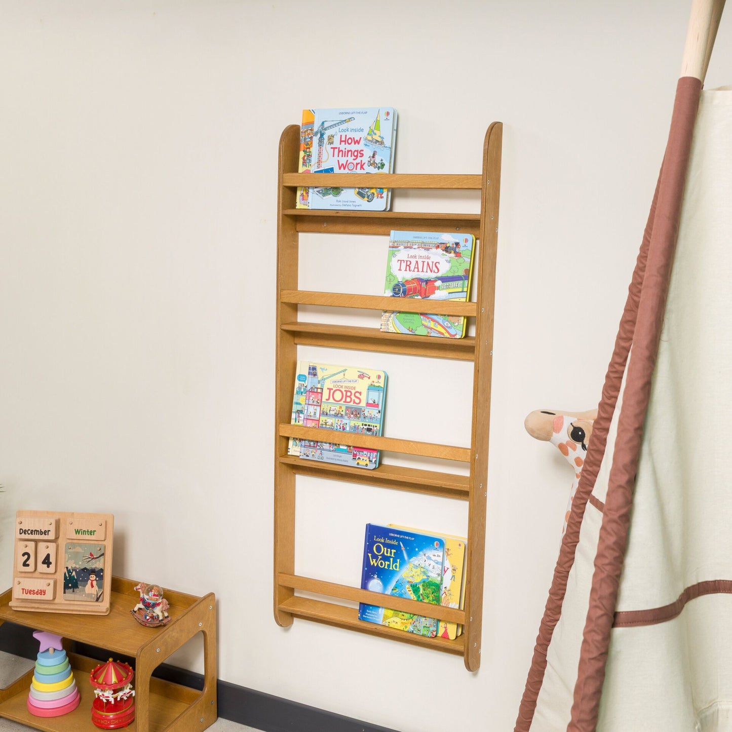 Wall-Mounted Montessori Bookshelf