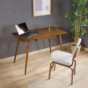 Rectangle Wooden Desk with Drawer - Mid Century Modern Home Office Desk 3